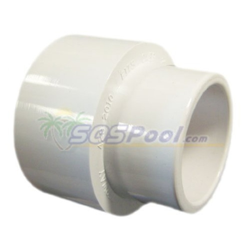 21182-200-000 Zodiac 2In Fitting Ext 1-1/2In Socket; 2In Spigot