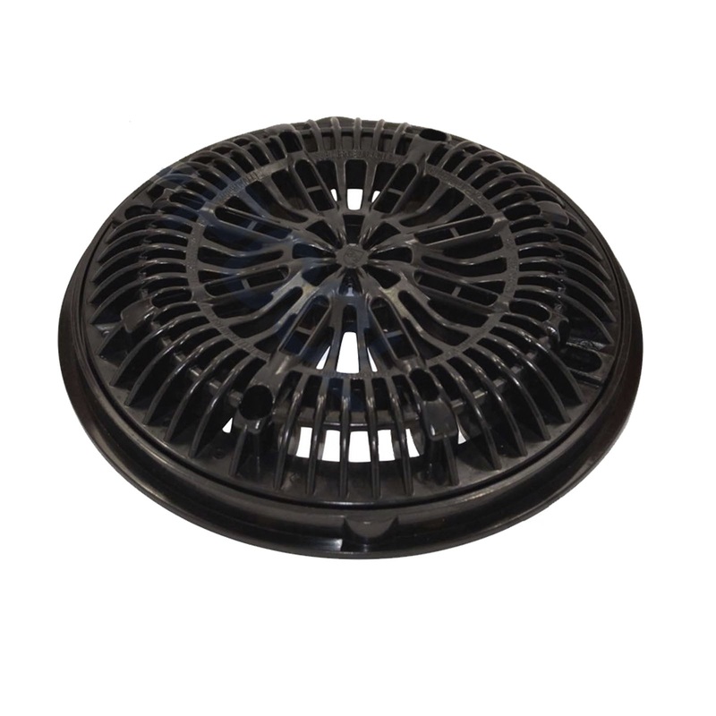 25537-004-000 CMP 8" Galaxy Lid and Flat Frame Black