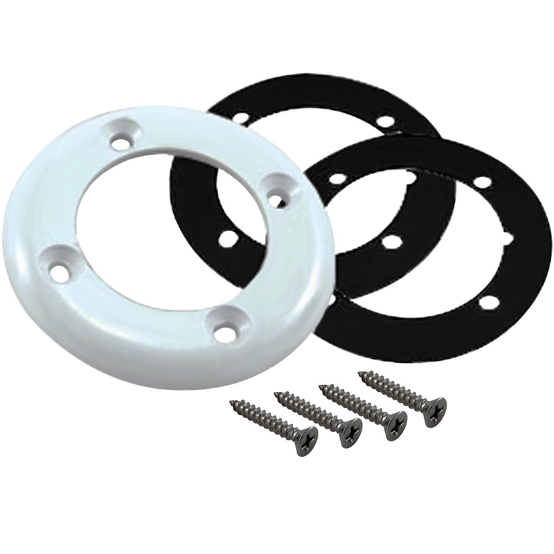 25545-100-000 Zodiac Vinyl Pool Return Faceplate 2Gskt 4 Screws White