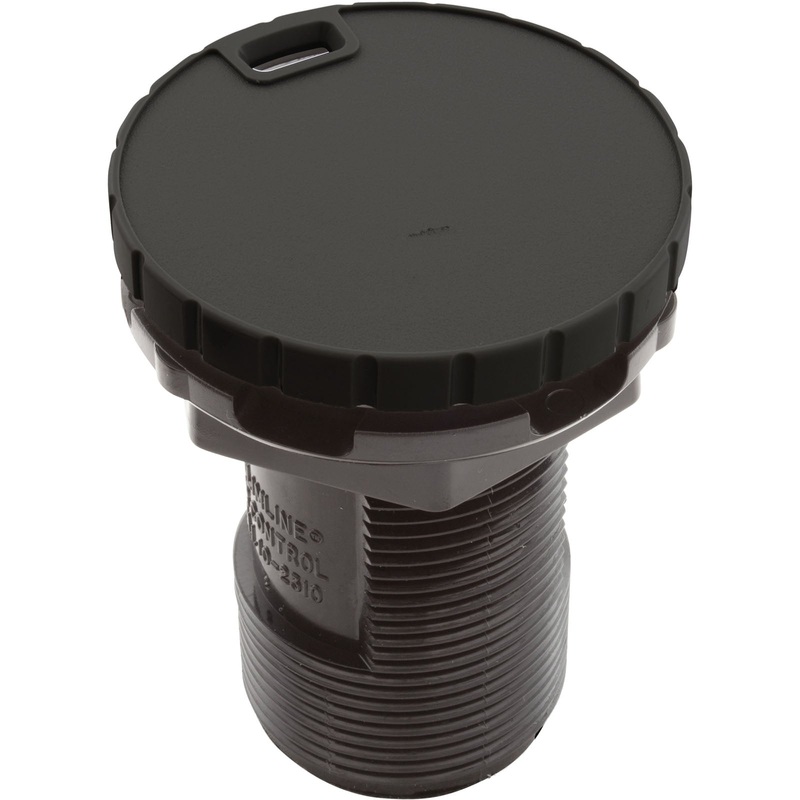 Air Ctrl, BWG/HAI Slimline, 1-3/4"hs, 2-1/2"fd, Nchd, Blk, 1"