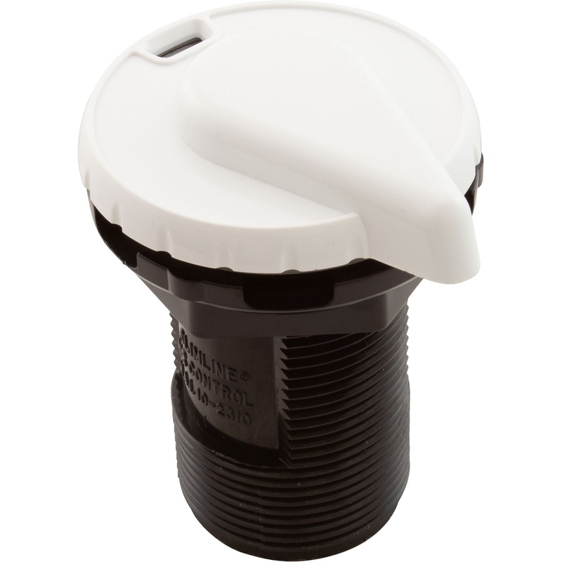 Air Ctrl, BWG/HAI Slimline, 1-3/4"hs, 2-1/2"fd, Teardrop, Wht, 1"