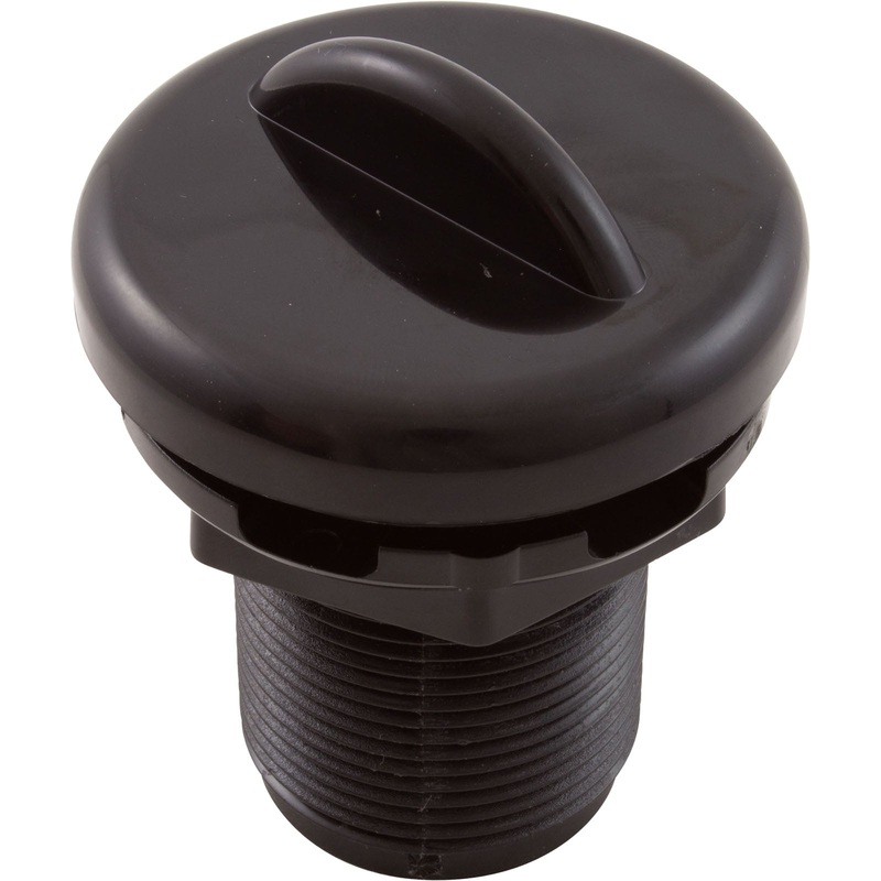 Air Ctrl, BWG/HAI Std, 1-3/4"hs, 2-5/8"fd, Crescent, Blk, 1"
