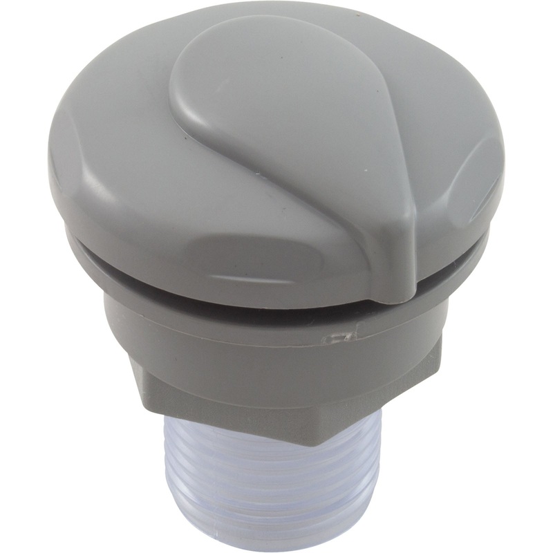 Air Ctrl, CMP, Mini, 1-1/8"hs, 1-11/16"dia, Cresent, Gry, 1/2"