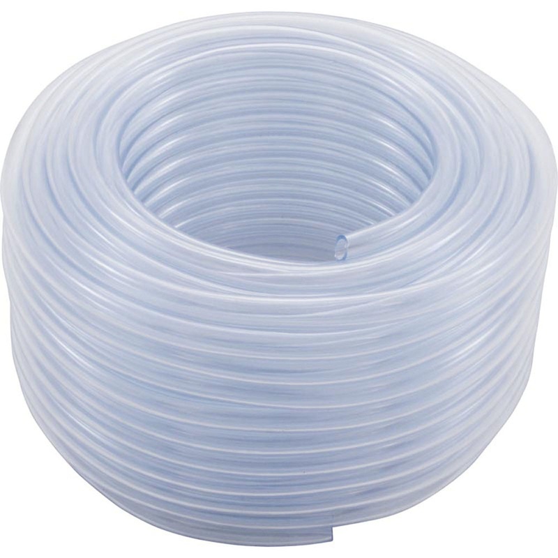 Air/Water Tubing, Vinyl, 3/8"id x 1/2"od, 100ft Roll