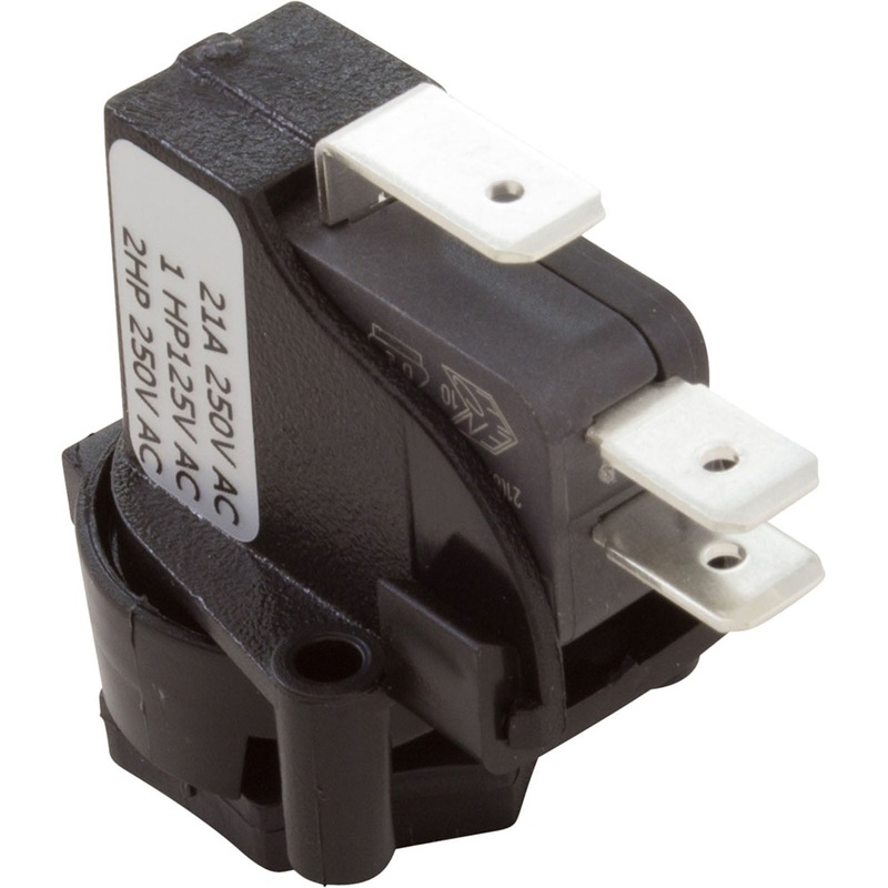 Air Switch, Herga, SPDT, momentary, Threaded Center Spout
