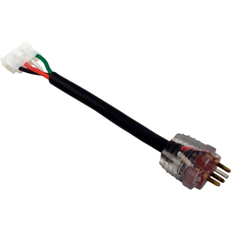 Adpt Cord, H-Q, P2/2-spd, Molded/AMP, Univ, 6", 115v/230v, 15A, Brwn