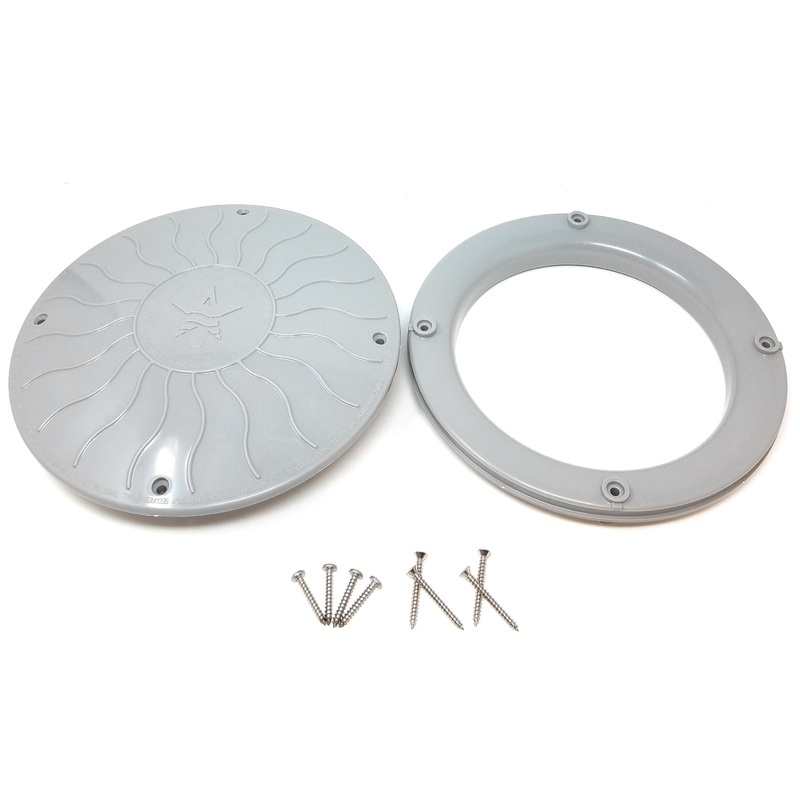 AquaStar 10" Round Debris Removal Drain (Standard-Light Gray) - Pentair In-Floor(A&A) | 280192