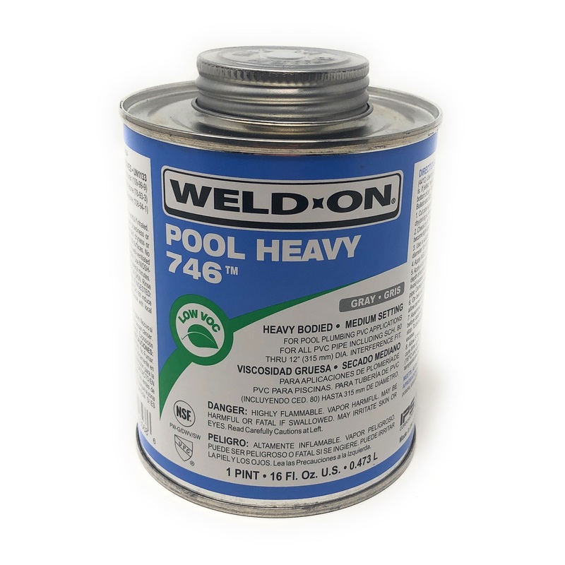 Weld On Pool Heavy Gray Glue (1 Pint) | 13568