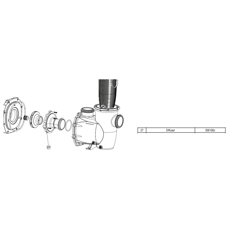 Pentair IntelliFlo3 / IntelliPro3 Diffuser || 356156Z