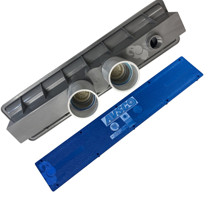 AVSC Dual Standard Top Channel Drain Dark Blue - Pentair In-Floor(A&A) | 286136