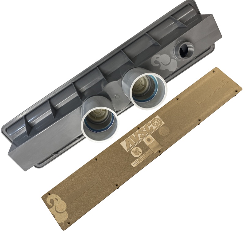 AVSC Dual Standard Top Channel Drain Gold - Pentair In-Floor(A&A) | 290208
