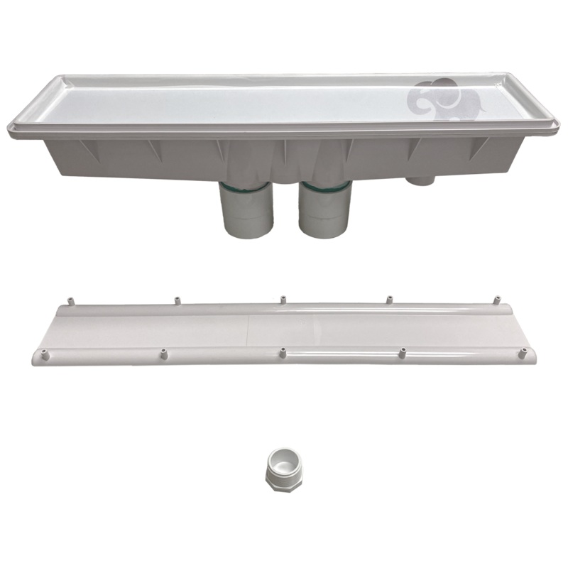 AVSC Dual Standard Top Channel Drain White - Pentair In-Floor(A&A) | 286101