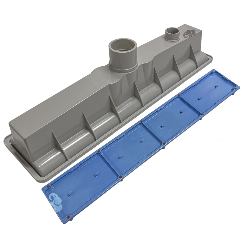 AVSC Single Pebble Top Channel Drain Euro Blue - Pentair In-Floor(A&A) | 298235