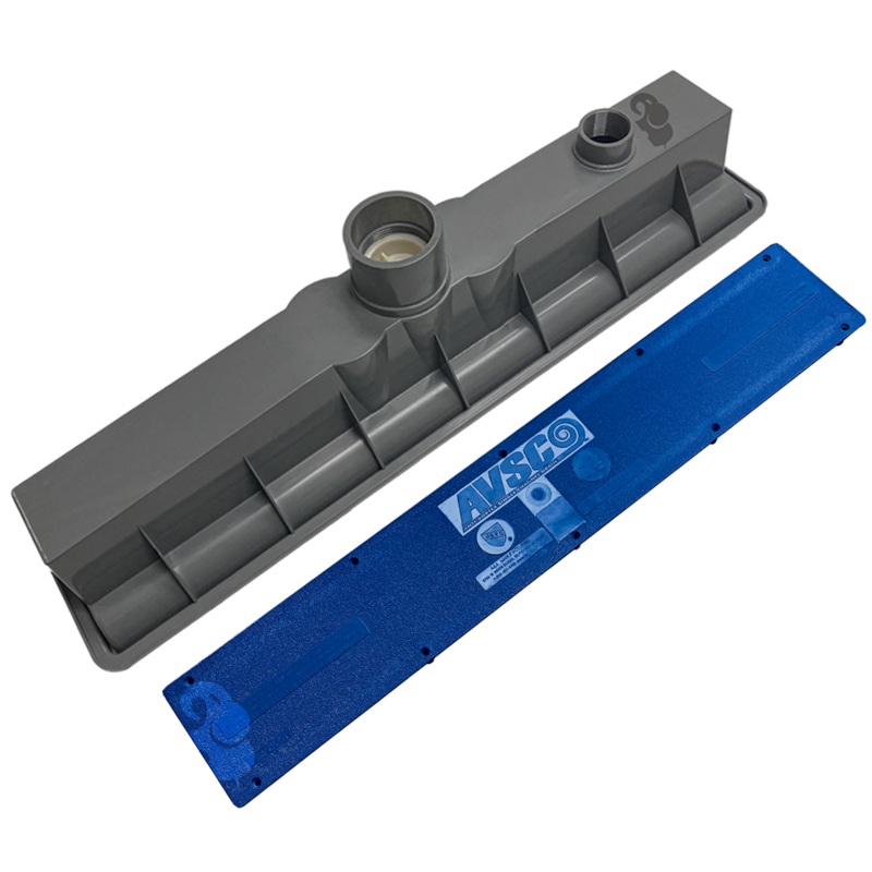 AVSC Single Standard Top Channel Drain Dark Blue - Pentair In-Floor(A&A) | 285006