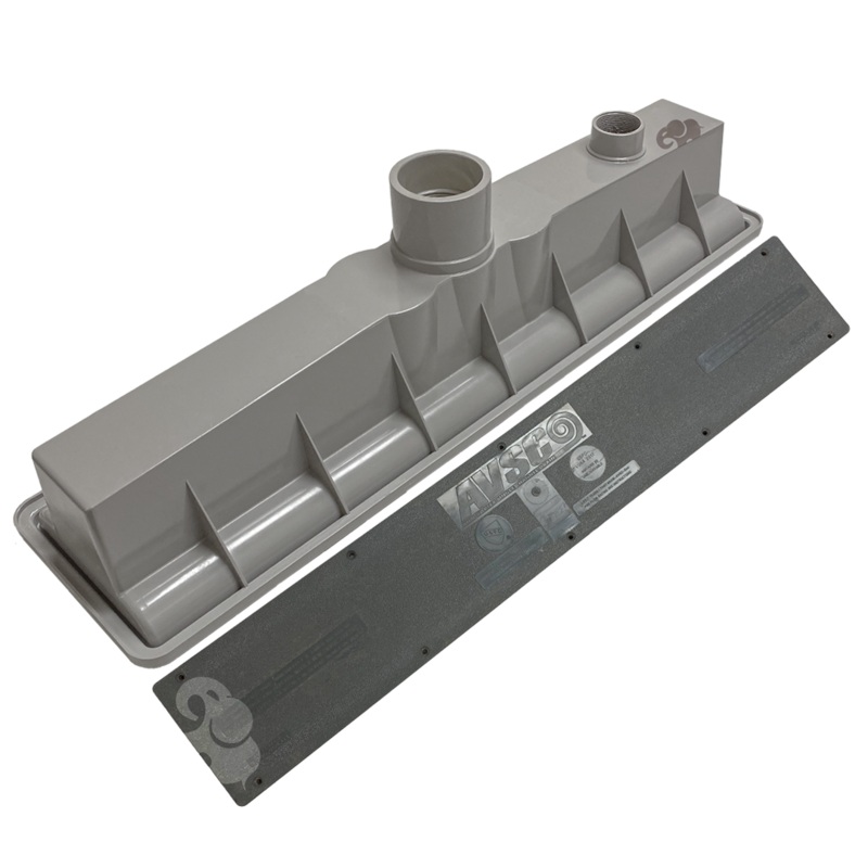 AVSC Single Standard Top Channel Drain Dark Gray - Pentair In-Floor(A&A) | 285003