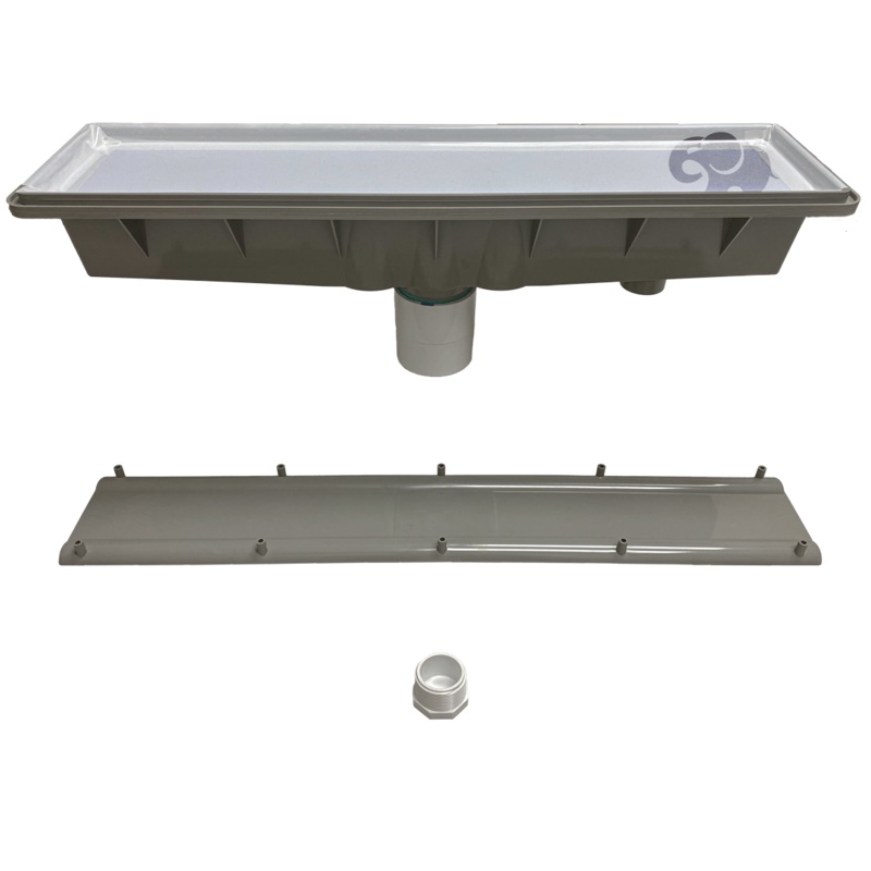 AVSC Single Standard Top Channel Drain Light Gray - Pentair In-Floor(A&A) | 285002
