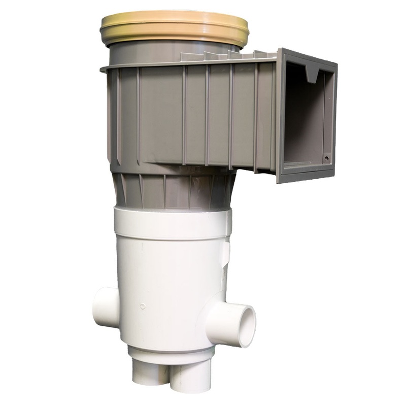 Waterway Renegade Venturi In-Ground Skimmer 2" SKT - Gray Body / Beige Lid