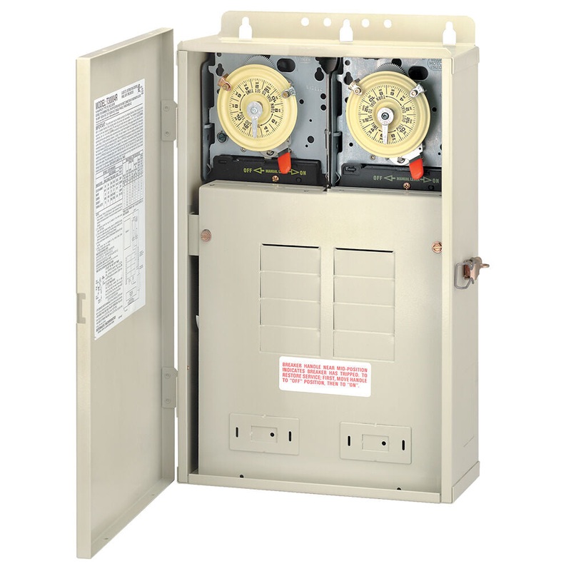Intermatic 100 A Load Center with Two T104M Mechanisms | T30404R