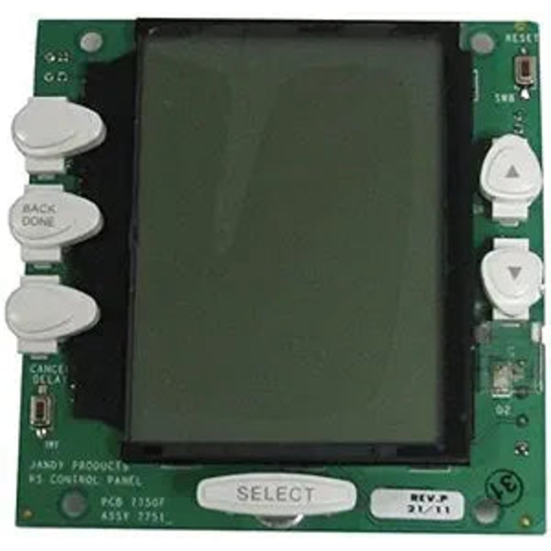 Jandy OneTouch Control Panel PCB Subassembly w/ White Buttons and LCD || R0550700