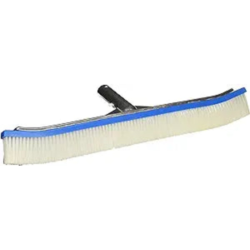 Pentair Curved Brush 18 in. Aluminum Back White Nylon || R111046