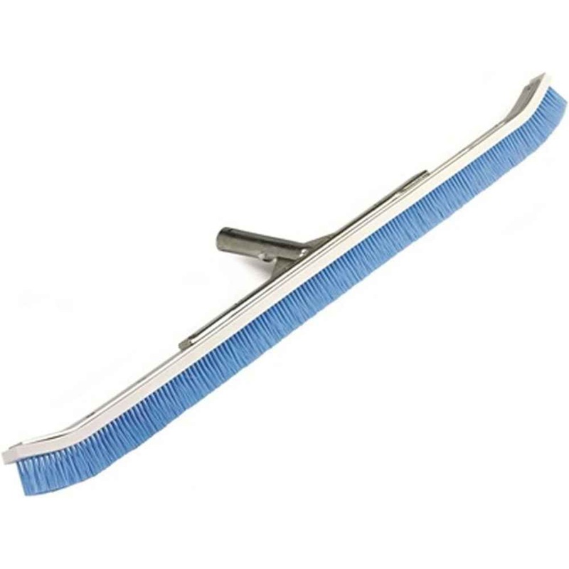 Pentair Curved Brush 24 in. Aluminum Back Blue Nylon || R111342