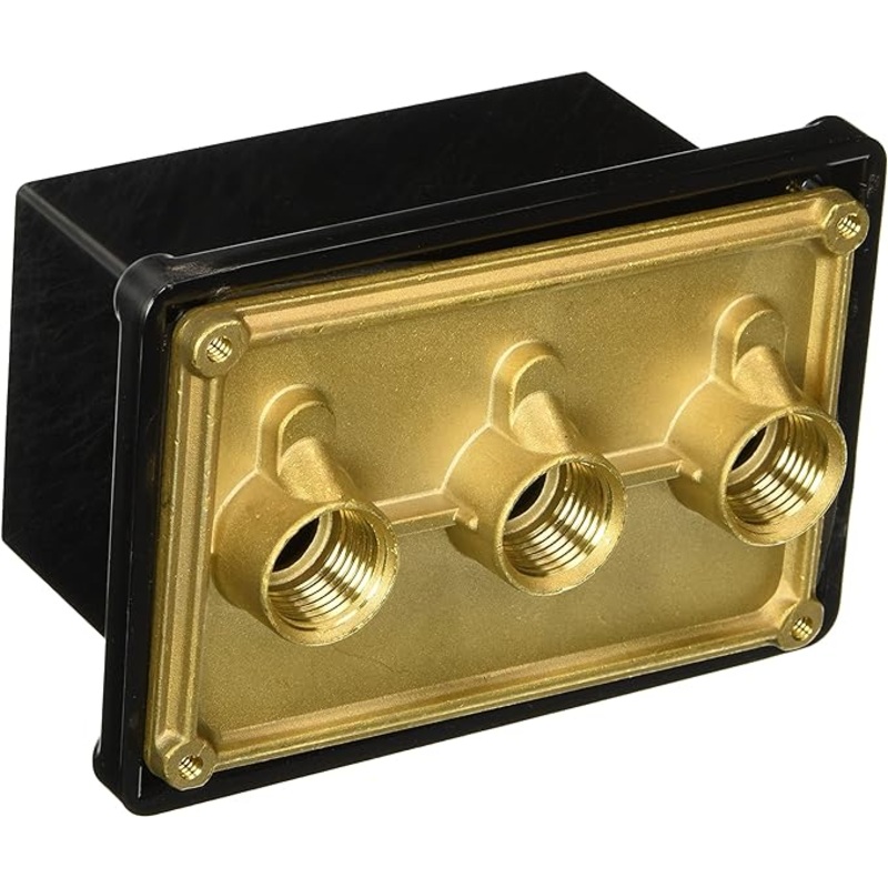 Pentair Junction Box Brass Base w/ Polycarbonate Cover (3) - 1/2 in. ports || 78310500