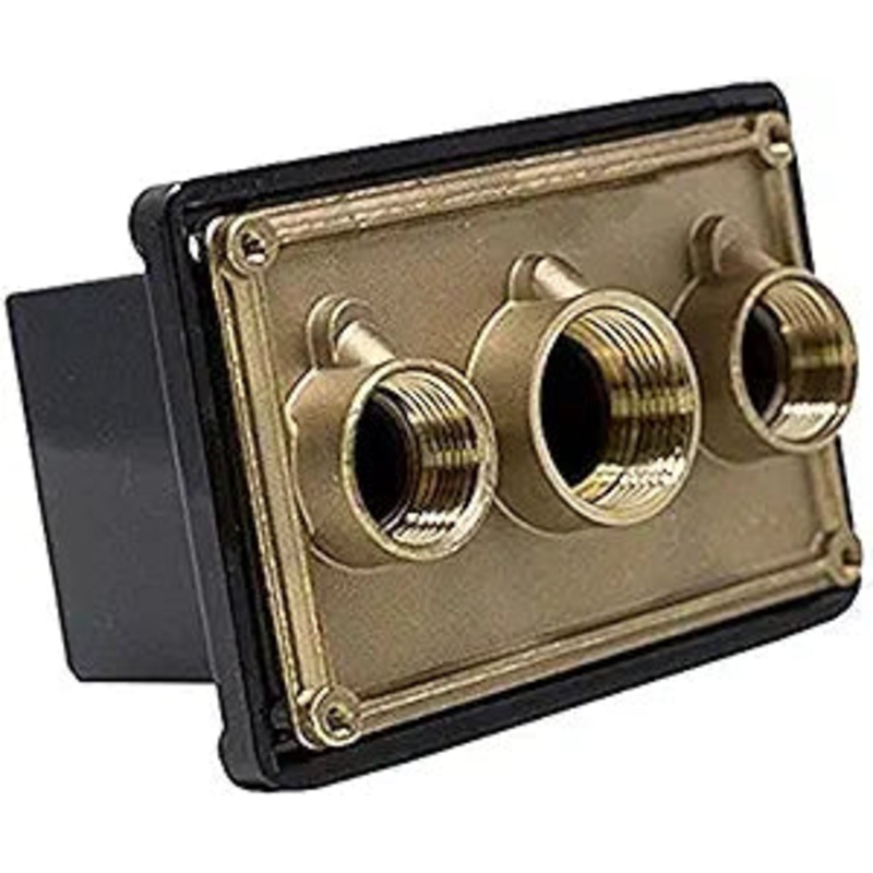 Pentair Junction Box Brass Base w/ Polycarbonate Cover- 3/4 in.x 1 in. x 3/4 in. ports || 78310700
