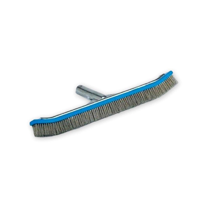 Pentair Algae Brush 18 in. Aluminum Back, Stainless Steel for Plaster, Concrete, Gunite | R111646