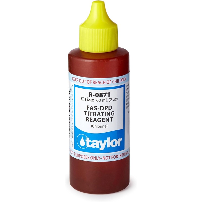 Taylor 2 oz FAS-DPD Titrating Reagent for Chlorine Dropper Bottle || R-0871-C