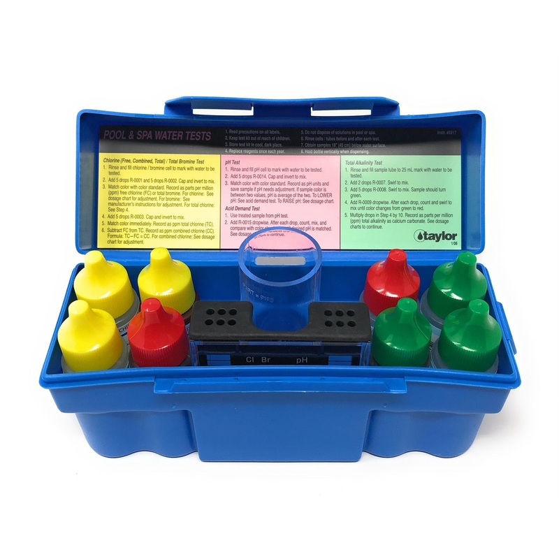 Taylor Technologies Safety Plus Test Kit for Chlorine/Bromine, pH, Alkalinity (DPD) | K-1004