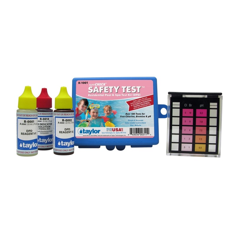 Taylor Technologies Safety Test Kit for Chlorine/Bromine, pH (DPD) | K-1001