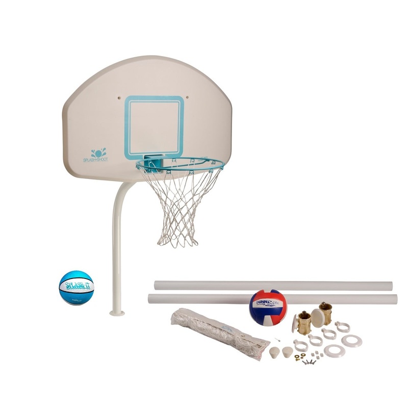 Dunn Rite Deck Combo Stainless Basketball and Volleyball Combo