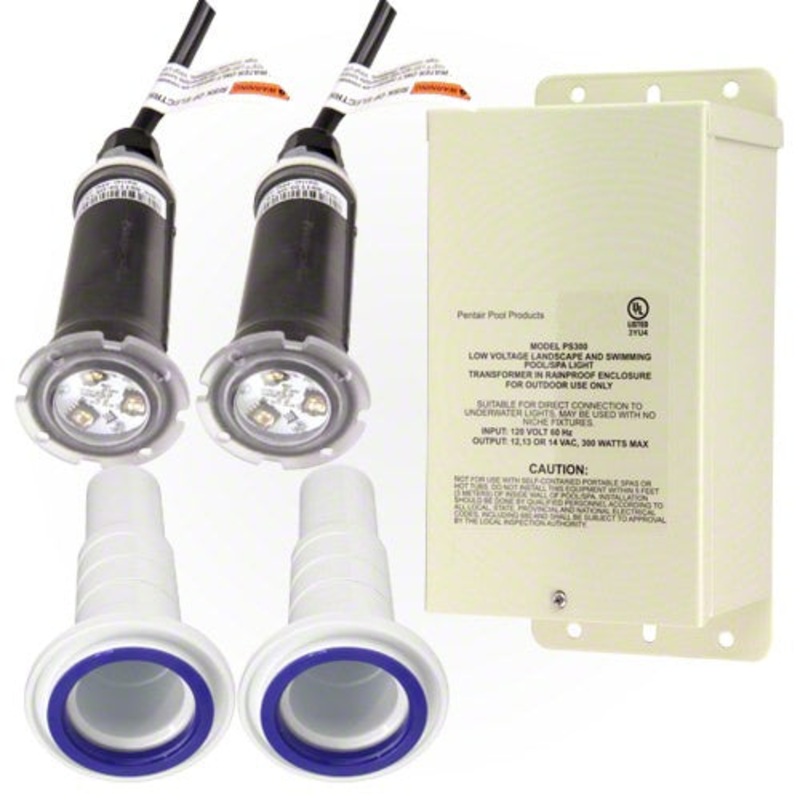 Pentair GloBrite LED Light Combo 619994 - 100 Foot Cord - Gunite Pools