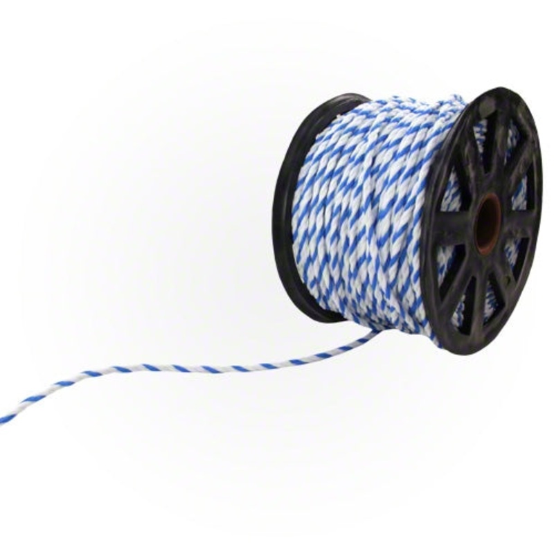 3/8" Blue and White Pool Rope - Per Foot