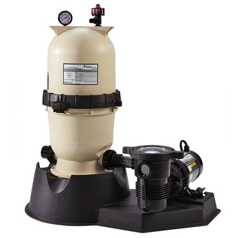 Pentair 1 HP Pump and Clean and Clear 100 Filter System Complete