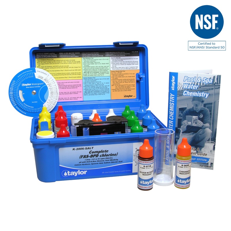 Taylor Complete Chlorine FAS-DPD Test Kit - High Range K-2006-SALT