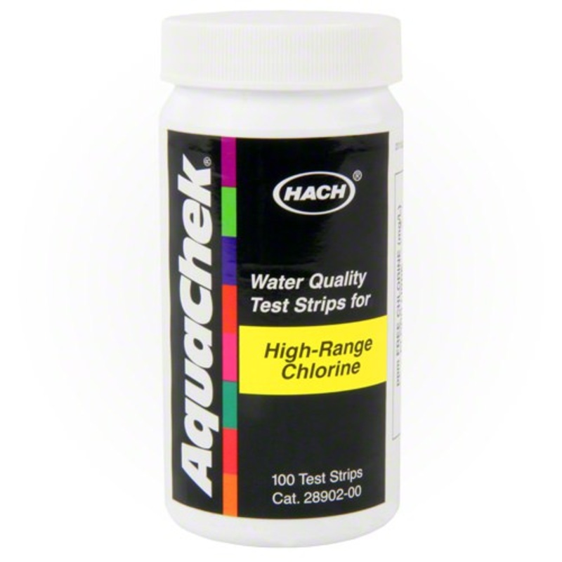 AquaChek High Range Chlorine Test Strips - 100 Strips