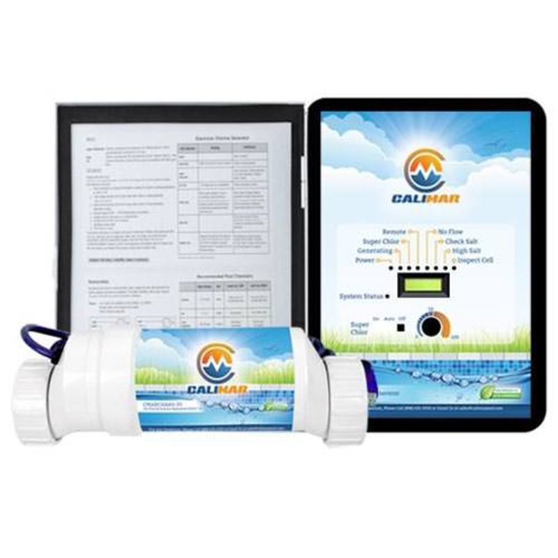 CaliMar Salt Chlorine Generator CMARSHA15-3Y - Up to 15,000 Gallons