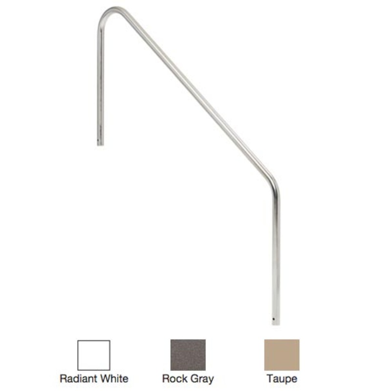 S.R. Smith Powder Coated 2-Bend 5' Handrail 2HR-5-049-TP