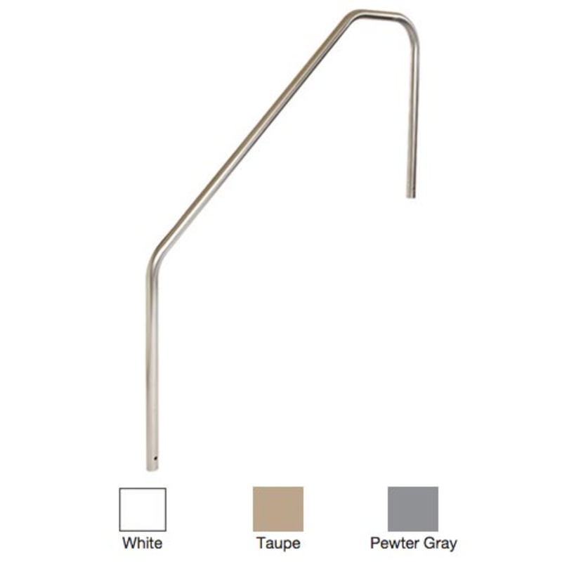 S.R. Smith Powder Coated 3-Bend 4' Handrails w/ Extension 3HR-4-049-1-TP
