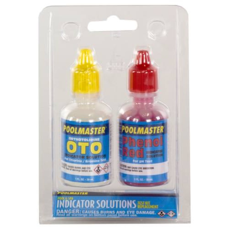 Poolmaster OTO and Phenol Red Indicator Solutions - 1 oz