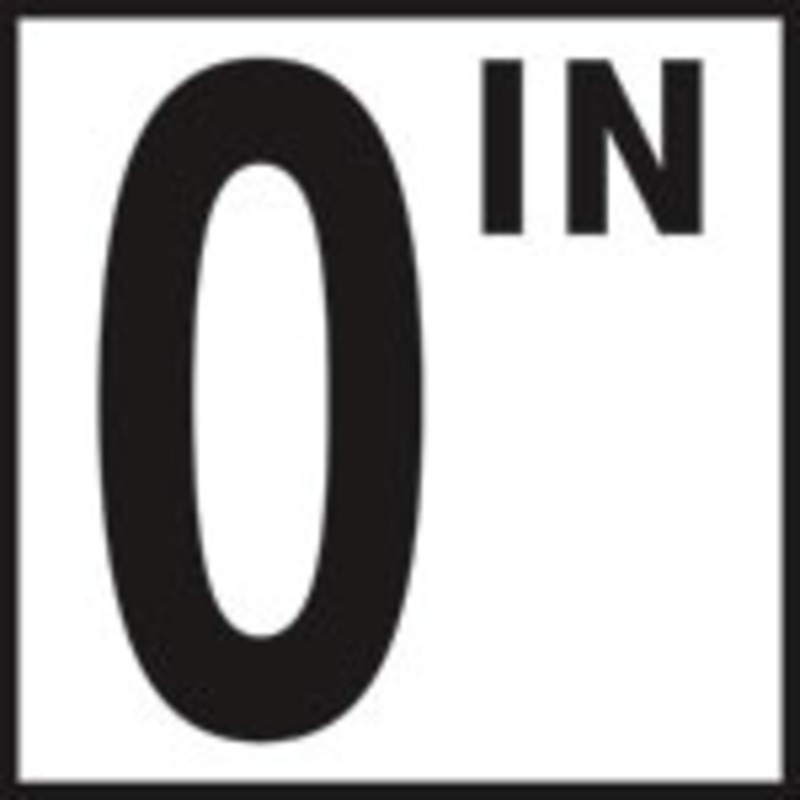 Inlays 6" Ceramic Tile Markers - IN Series - 5" Numbers